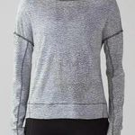 Lululemon  Squad Goals Hoodie Sheer Luon Pebble Jacquard V1 White Black 8 Photo 0