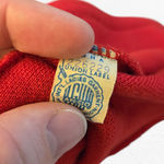 50s Vintage Red Open Front Double Breasted Blazer Pencil Skirt Wool Set Size 2 Photo 14