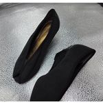 Arturo Chiang  Holly Shoes Heels 6M Black Leather Peep Toe Wedge Fashion Pumps Photo 3