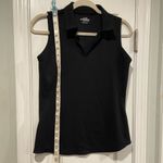 Lady Pinseeker Size S Black Sleeveless Collared V Neck Golf Shirt Activewear Photo 7