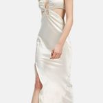 Bardot Daring Cutout Satin Maxi Dress Photo 3