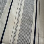 Anthropologie Cartonnier cream & navy blue striped Charlie crop flare pants, 6 Photo 13