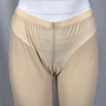 Women’s Beige Mesh Pants With Elastic Waist Size Large Made In USA Photo 1