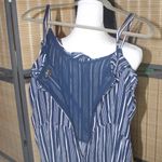 Loft Navy & White Striped Shortie Romper Photo 7