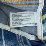 Wild Fable  Denim Mini Skirt Muted Stripes Blue Yellow Pink Green 4 Photo 6