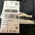 NEW Basement Black Sleeveless Ruffle V Photo 2