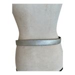 Motion East Vintage Silver Gold Metallic Fashion Belt Size M Photo 2