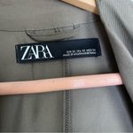 ZARA  Olive Green Drape Parka Jacket Small XS Photo 4