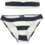 Kate Spade NWT Awning Stripe Bandeau Bikini Swimsuit Blazer Blue Size Small NEW Photo 5