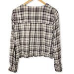 Aritzia Golden by TNA Cropped Plaid Flannel Top Photo 1