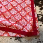 Roberta Roller Rabbit ROLLER RABIT Red‎ Patterned Cotton Tunic Top Size Medium Photo 1