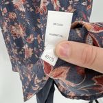 Garnet Hill  Bishop‎ Sleeve Silk Dress with Slip Floral Boho 3/4 Sleeves Size 10 Photo 10