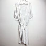 Torrid Ivory White Crochet Tie Waist Longline Duster Short Sleeve Sweater 3X 4X Photo 4