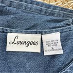 Loungees Women’s Denim Midi Dress Shortsleeve V Photo 10