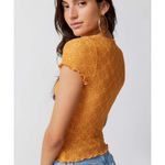 Urban Outfitters Kimchi Blue Women's Orange Quinn Lace Top Photo 3