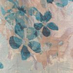 Zac & Rachel Three Quarter Sleeve Loose Shirt Spring Summer Blouse Coastal Sz M Blue Size M Photo 6