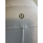 Lululemon White Full Tilt Long Sleeve‎ Pullover Ruffle Trim T Photo 2