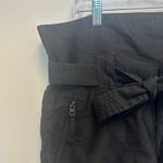 joe's jeans Joe’s Jeans Black High-Waisted Belted Utility Shorts Linen-Blend Gorpcore Sz 30 Photo 4