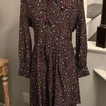 Madewell Balsam Tie-Neck Silk Dress in Starry Night Photo 3