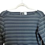 The North Face Top Womens Small Multicolor Stripe Stretch Boat Neck Blouse Photo 1