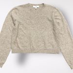 Ripe Maternity Sandy Crop Nursing Knit Sweater in Latte Size XL Brown Photo 0