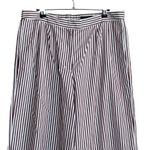 Rag and Bone  Pants Womens Size 8 Brown White Lacey Striped Poplin Wide Leg Photo 2