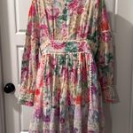 Dream Catcher Jenna Mix Flower dress XL/42 NWT Pink Photo 6