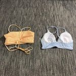 SheIn Women's Yellow and Blue Bikini-and-tankini-tops Photo 1