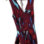 Anthropologie Corey Lynn Calter Floral Maxi Dress Size Small Maroon Sleeveless Red Photo 7