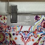 Chico's Jeans Womens 8P Petite White So Slimming Girlfriend Slim Leg Paisley Photo 6