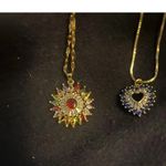 Three beautiful sparkling necklaces Red Photo 3