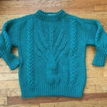 Quills Woollen Market Sweater Size Large Green Photo 0
