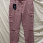 Paige NWT jeans 31 Christy Cargo Ankle Vintage Dusty Rose Photo 0