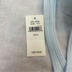 Aerie NWT  Baby Blue Cotton Scoop Bralette M Photo 4