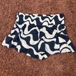 Free People Movement Wave Print Ruched High Waisted Athletic Shorts‎ Size S Blue Photo 5