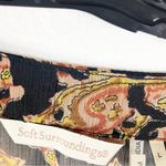 Soft Surroundings  Isabella Black Sheer Paisley Print Chiffon Kimono, Size Large Photo 2