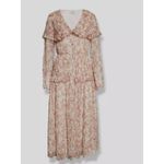 Jason Wu Silk Long Vneck Cape Dress Size 6 Photo 3