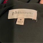 Philosophy Cute  black silky whimsigoth boho buttons cap sleeve flowy blouse Photo 3