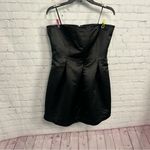 Marina Moscone Elegant Black Strapless mini Dress romantic size 14 Photo 9
