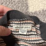 American Eagle  Women’sGray Blue Pink Lightweight Ribbed Sweater Shirt Size XS Photo 5