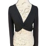 SheIn  Frenchy Womens Cropped Top Medium Long Sleeve Bohemian Boho Chic Festival Photo 0