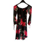 Disney Princess | Floral Rose Corset Long Sleeve Midi Chiffon Dress Size XS Photo 2