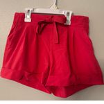 Lululemon watermelon pink running athletic cuffed tie waist shorts women's 4 Photo 0