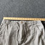 SINCERELY JULES Womens Pants Beige Wide Leg Linen Blend Cargo Bohemian XL Tan Photo 4