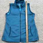 L.L.Bean  Quilted Zip Vest Teal Blue Women's Medium Regular Photo 6