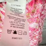 Vince Camuto Dressy Pleated A-Line Midi Skirt Floral Elastic Waist Pink L NWT Photo 6