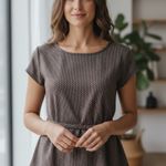 EXPRESS Business Top with Belt Photo 0