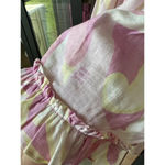 Hill House  SET The Paz Nap Linen Crop Top and Skirt Candy Kaleidoscope smocked Photo 8