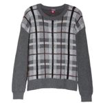 Vince Camuto Eyelash Plaid Sweater Long Sleeve NWT Photo 2
