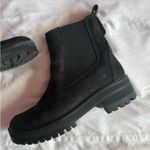 Timberland Boots Black Slip On Suede Short 7.5 Photo 1